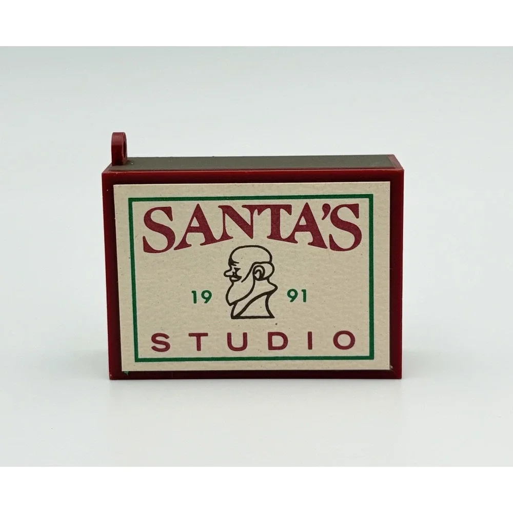 Hallmark Keepsake Ornament 1991 Matchbook Memories Santa's Studio Miniature VTG